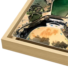 Papier d’art sur aluminium en caisse américaine